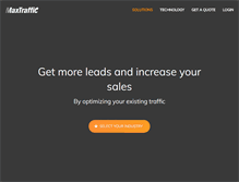 Tablet Screenshot of maxtraffic.com